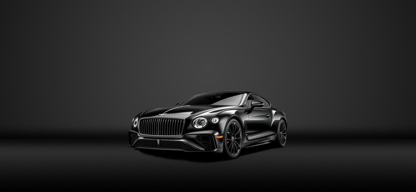 Luxury vehicle on a dark background